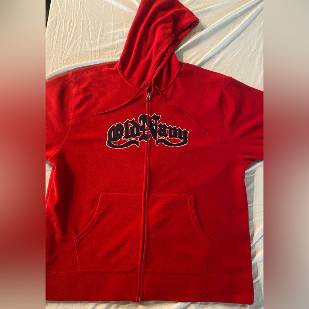 Old navy brand fleece zip up late 2000’s